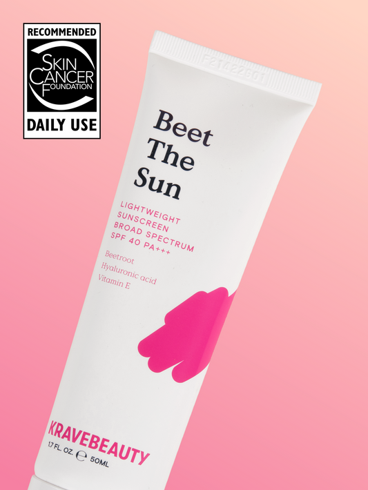 Krave Beauty Beet The Sun SPF 40 PA+++. كريف بيوتي بنجر ذا صن SPF 40 PA+++