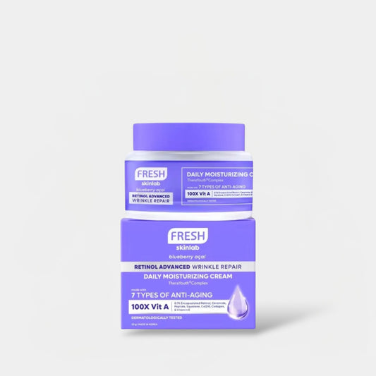 Fresh Skinlab Retinol Advanced Wrinkle Repair Daily Moisturizing Cream 50g كريم الترطيب اليومي لكريم الترطيب اليومي بالريتينول المتقدم لإصلاح التجاعيد من سكين لاب
