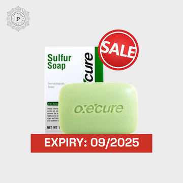 Oxecure Sulfur Soap 100g - EXPIRY: 09/2025 أوكسيكور صابون كبريت 100 جم - انتهاء الصلاحية: 09/2025