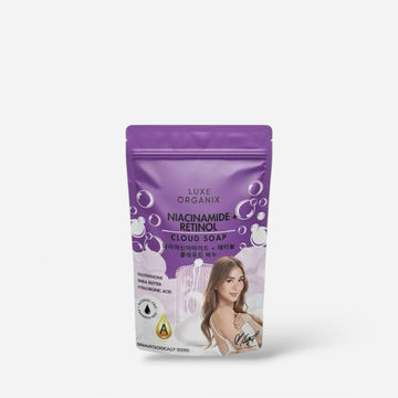 Luxe Organix Niacinamide + Retinol Cloud Soap 180g صابون لوكس أورجانيكس السحابي بالنياسيناميد والريتينول