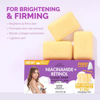 Luxe Organix Niacinamide + Retinol Cloud Soap 3 x 80g