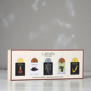 Lattafa Pride Gift Set Collection 2 (Travel Size) مجموعة هدايا فخر لطافة، المجموعة الثانية (حجم السفر)