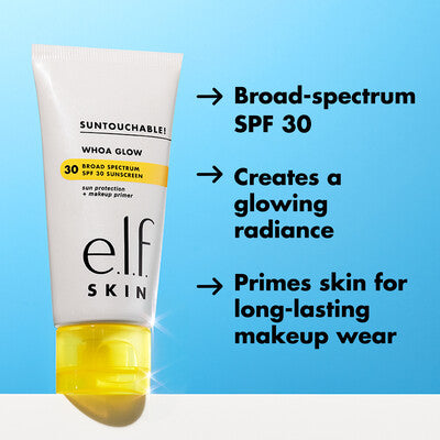(EXPIRY: 11/2024) elf Cosmetics Suntouchable! Whoa Glow SPF 30 Sunbeam 50ml