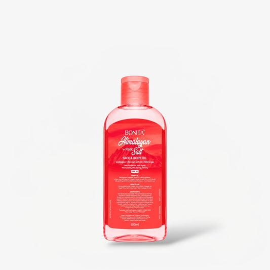 Bonita Himalayan Pink Salt Face & Body Oil 100ml زيت بونيتا للوجه والجسم بملح الهيمالايا الوردي