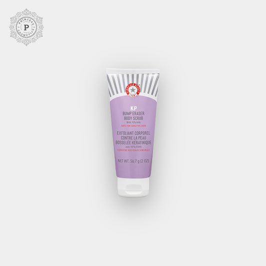 First Aid Beauty KP Bump Eraser Body Scrub with 10% AHA 56.7g (TRAVEL SIZE). مقشر الجسم ممحاة الصدمات من فيرست إيد بيوتي مع 10% AHA، 56.7 جم (حجم السفر)