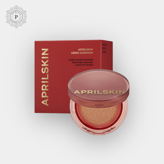 April Skin Hero Cushion Set (12g + Refill). مجموعة وسائد أبريل سكين هيرو (12 جرام + عبوة قابلة لإعادة التعبئة)