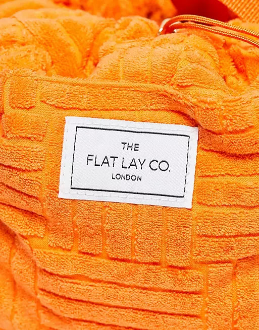 The Flat Lay Co. Drawstring Bag - Orange Towel