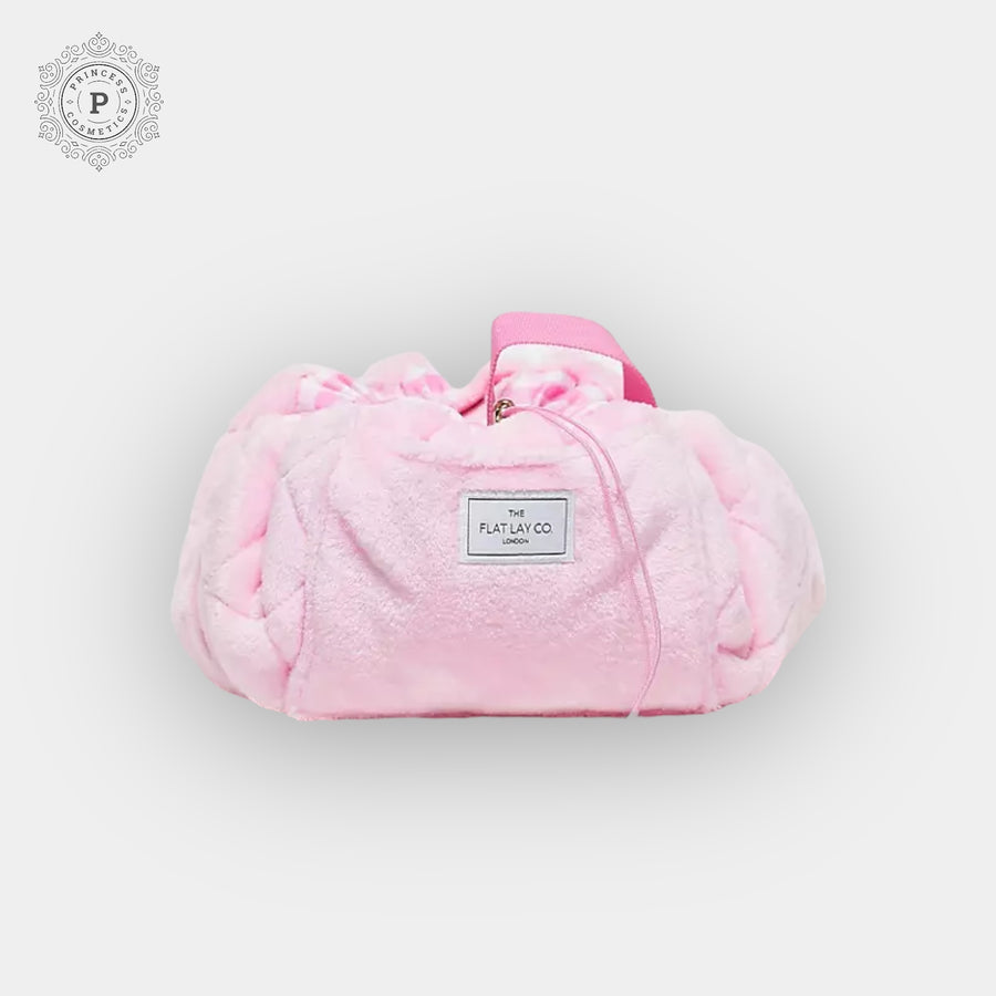 The Flat Lay Co Makeup Bag - Fluffy Pink