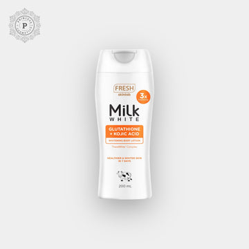 Fresh Skinlab Milk White Glutathione + Kojic Whitening Body Lotion 200ml. حليب فريش سكين لاب الأبيض الجلوتاثيون + لوشن تبييض الجسم كوجيك 200 مل