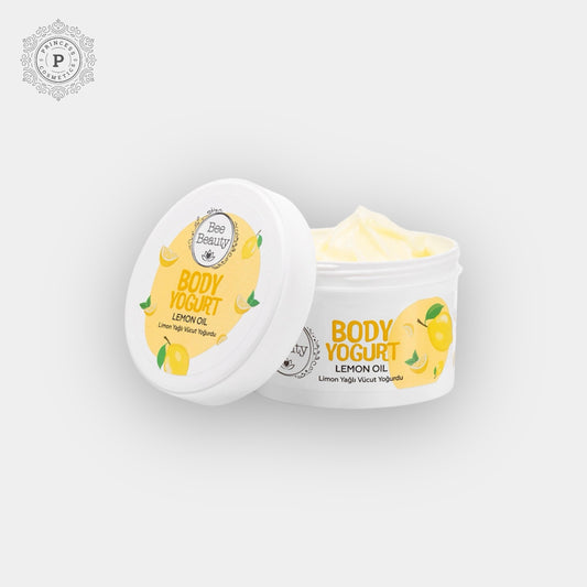 Bee Beauty Lemon Oil Body Yogurt 250ml. زبادي الجسم بزيت الليمون من بي بيوتي 250 مل