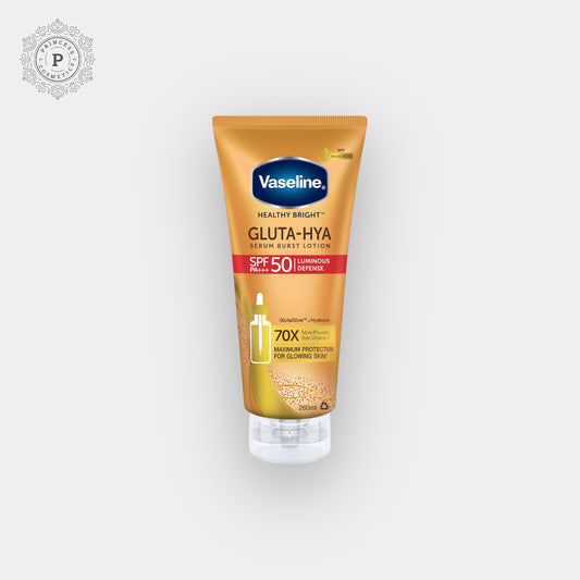 Vaseline Healthy Bright Gluta-Hya Serum Burst Lotion SPF50 PA+++ 260ml فازلين صحي مشرق الجلوتا هيا سيروم فورست لوشن