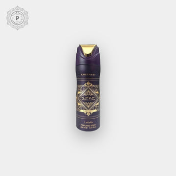 Badee Al Oud Amethyst Deodorant Spray 200ml مزيل العرق بخاخ برائحة الجمشت من بديع العود 200 مل