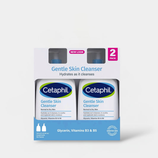 Cetaphil Gentle Skin Cleanser Set (591ml x 2pcs) مجموعة سيتافيل غسول البشرة اللطيف