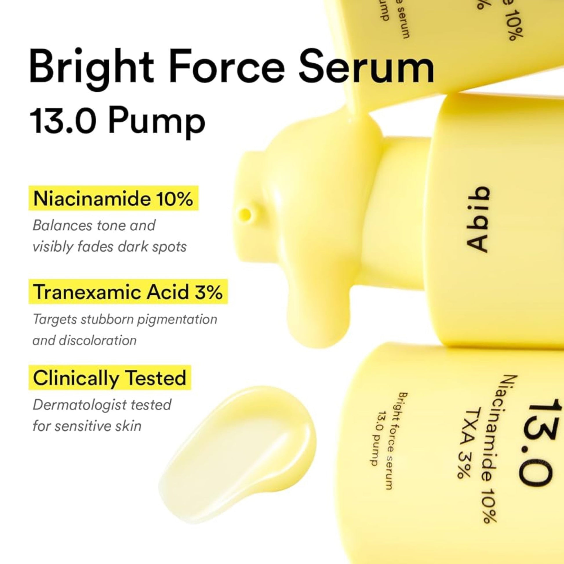 Abib Bright Force Serum 13.0 Pump 30ml سيروم أبيب برايت فورس 13.0 بمضخة - Princess Cosmetics Qatar