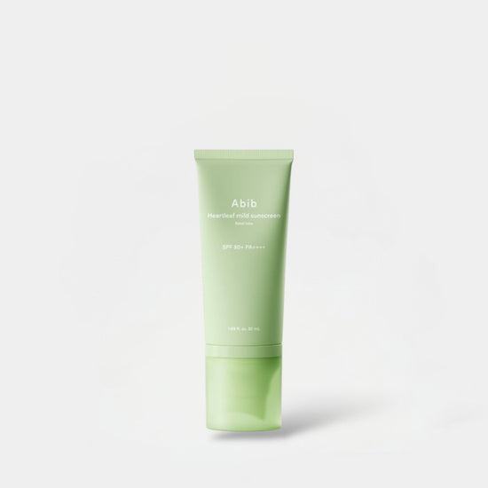Abib Heartleaf Mild Sunscreen Relief Tube 50ml أنبوب تخفيف واقي الشمس المعتدل من أبيب هارتليف - Princess Cosmetics Qatar