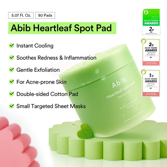 Abib Heartleaf Spot Pad Calming Touch (80 Pads) أبيب هارت ليف سبوت باد لمسة مهدئة - Princess Cosmetics Qatar