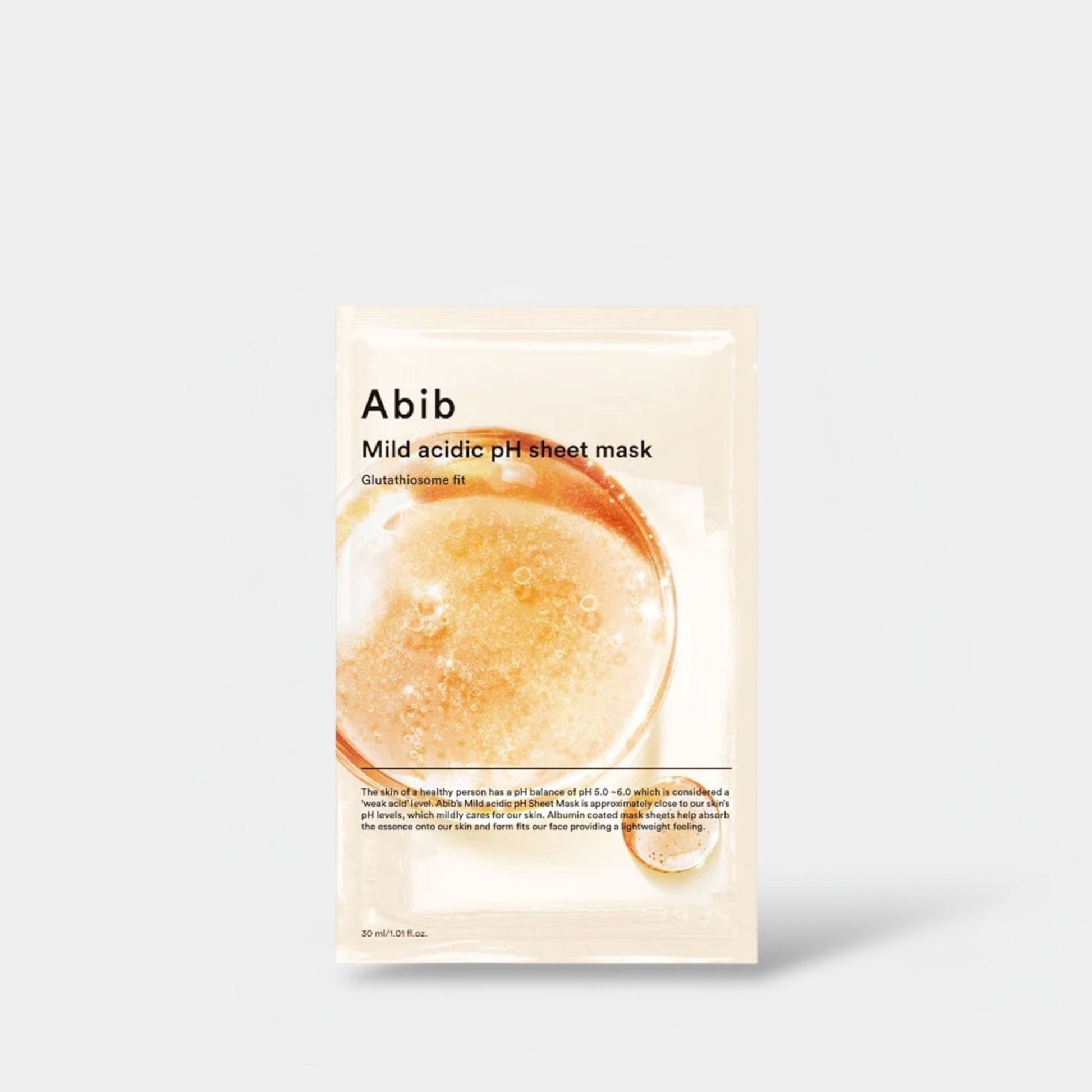 Abib Mild Acidic pH Sheet Mask (1 Sheet) أبيب قناع ورقة الأس الهيدروجيني الحمضية الخفيفة - Princess Cosmetics Qatar