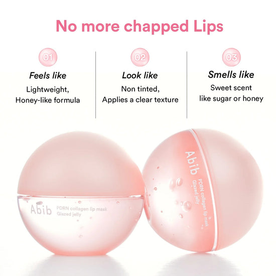 Abib PDRN Collagen Lip Mask Glazed Jelly 11g قناع شفاه كولاجين من أبيب بي دي آر إن - جيلي لامع - Princess Cosmetics Qatar