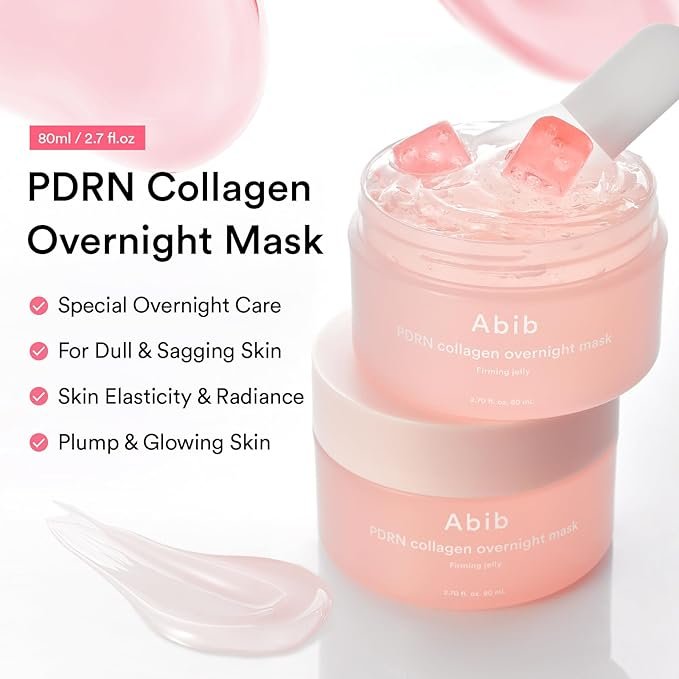 Abib PDRN Collagen Overnight Mask Firming Jelly 80ml قناع الكولاجين الليلي من أبيب بي دي آر إن لشد البشرة - Princess Cosmetics Qatar