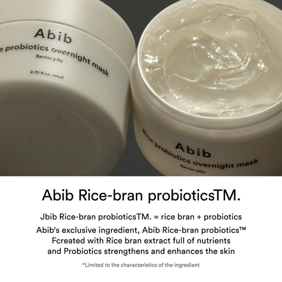 Abib Rice Probiotics Overnight Mask 80ml. أبيب رايس البروبيوتيك قناع بين عشية وضحاها - Princess Cosmetics Qatar