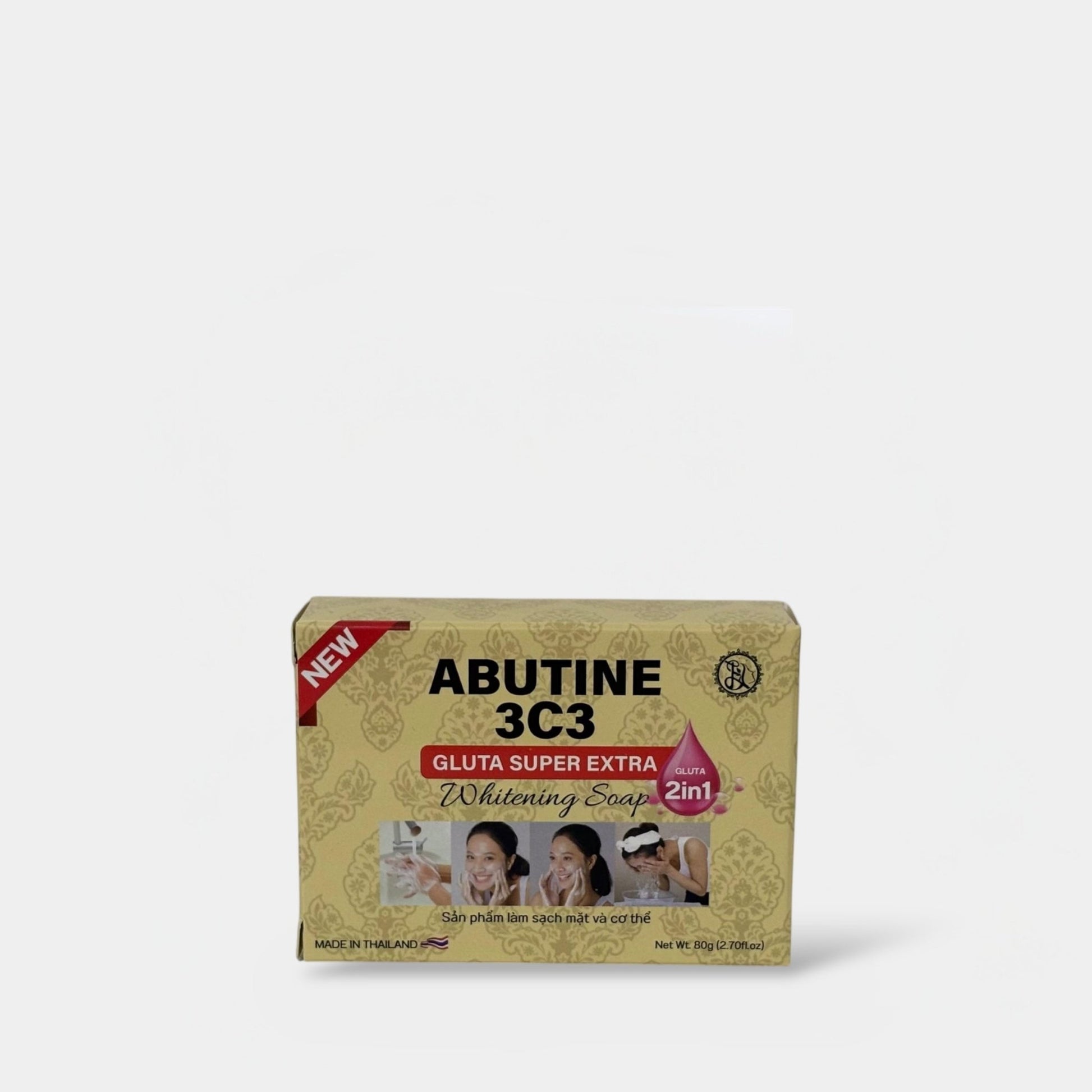 Abutine 3C3 Gluta Suoer Extra Whitening Soap 80g أبوتين 3C3 جلوتا سوبر اكسترا صابون التبييض - Princess Cosmetics Qatar