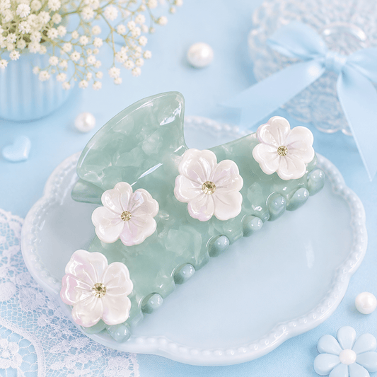 Acetate Flower Clips مشابك زهور من الأسيتات - Princess Cosmetics Qatar