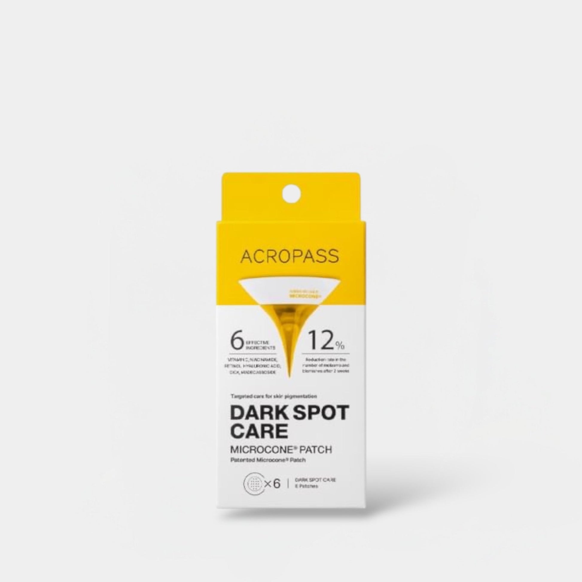 AcroPass Dark Spot Care Microcone Patch (6 Patches) لاصقة أكروباس للعناية بالبقع الداكنة بتقنية المخروط الدقيق - Princess Cosmetics Qatar