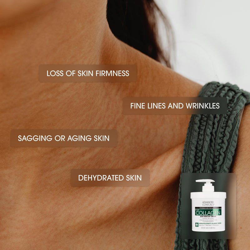 Advanced Clinicals Collagen Cream 454g كريم الكولاجين من شركة أدفانسد كلينيكالز - Princess Cosmetics Qatar