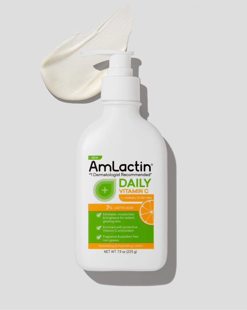 Amlactin Daily Vitamin C Lotion with 7% Lactic Acid 225g. أملاكتين لوشن فيتامين سي اليومي مع حمض اللاكتيك بنسبة 7% 225 جرام - Princess Cosmetics Qatar