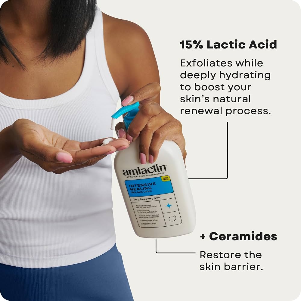 AmLactin Intensive Healing 15% AHA Lotion لوشن أم لاكتين المكثف للشفاء بتركيز 15% من أحماض ألفا هيدروكسي - Princess Cosmetics Qatar