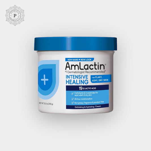 Amlactin Intensive Healing Cream with 15% Lactic Acid 340g. كريم أملاكتين للشفاء المكثف مع حمض اللاكتيك بنسبة 15% 340 جرام - Princess Cosmetics Qatar