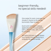 Amortals Fishtail Foundation Brush & Powder Puff Set مجموعة فرشاة كريم الأساس وبودرة الوجه من أمورتالز فيشتيل - Princess Cosmetics Qatar