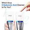 Anua 8 Hyaluronic Acid Moisturizing Gentle Gel Cleanser 150ml أنوا غسول جل لطيف ومرطب بحمض الهيالورونيك الثماني - Princess Cosmetics Qatar