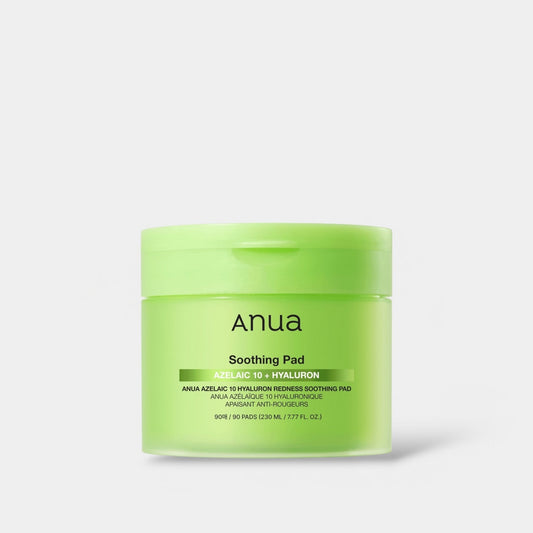 Anua Azelaic Acid 10 Hyaluron Redness Soothing Pad (90 Pads) وسادة أنوا أزيلايك أسيد 10 هيالورون لتهدئة الاحمرار - Princess Cosmetics Qatar