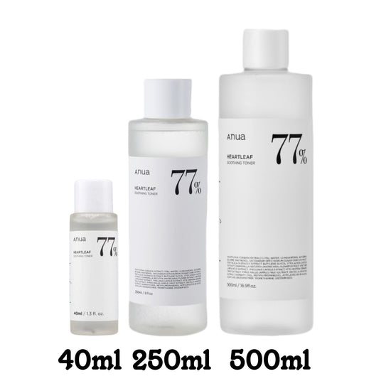 Anua Heartleaf 77% Soothing Toner (3 size) أنوا هارت ليف 77٪ تونر مهدئ - Princess Cosmetics Qatar