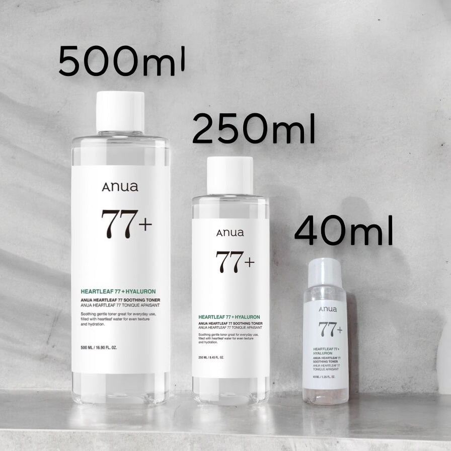 Anua Heartleaf 77% Soothing Toner 500ml - EXPIRY: 04 - 07/2026 تونر أنوا هارتليف المهدئ 77% - Princess Cosmetics Qatar