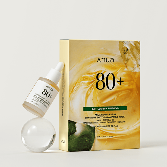 Anua Heartleaf 80 Moisture Soothing Ampoule Mask (1 Sheet) قناع أمبولة أنوا هارتليف 80 المرطب والمهدئ - Princess Cosmetics Qatar