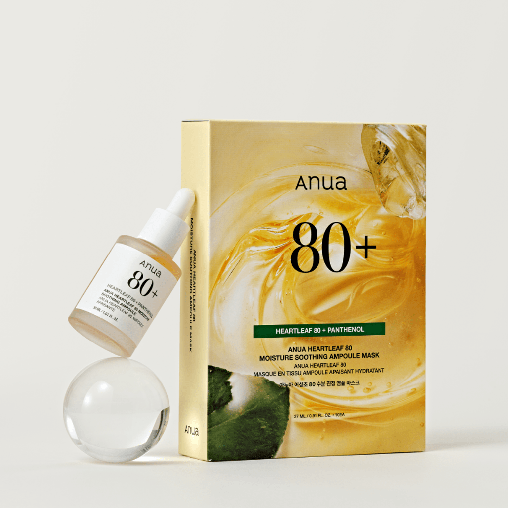Anua Heartleaf 80 Moisture Soothing Ampoule Mask (1 Sheet) قناع أمبولة أنوا هارتليف 80 المرطب والمهدئ - Princess Cosmetics Qatar