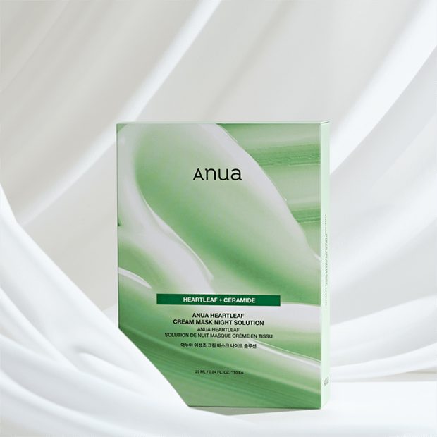 Anua Heartleaf Cream Mask Night Solution (1 Sheet) قناع كريم أنوا هارتليف الليلي - Princess Cosmetics Qatar
