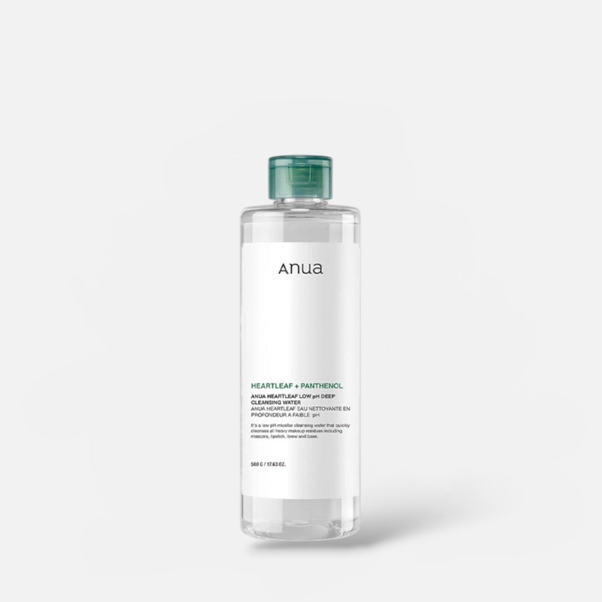 Anua Heartleaf Low pH Deep Cleansing Water 500g ماء أنوا هارتليف منخفض الحموضة للتنظيف العميق - Princess Cosmetics Qatar