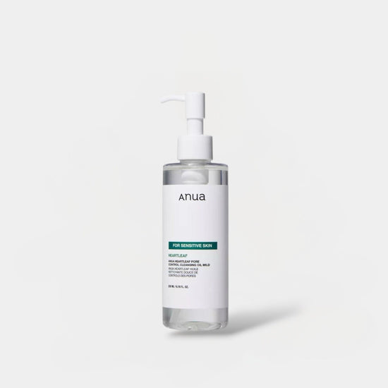Anua Heartleaf Pore Control Cleansing Oil MILD 200ml أنوا هارت ليف زيت منظف للتحكم في المسام خفيف - Princess Cosmetics Qatar