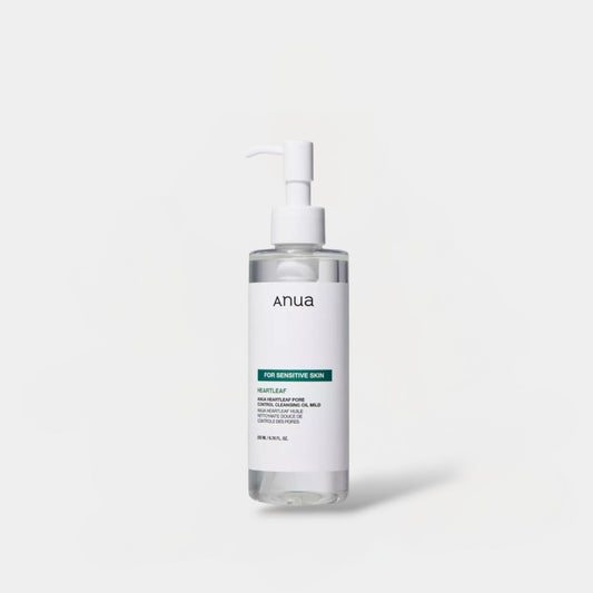 Anua Heartleaf Pore Control Cleansing Oil MILD 200ml أنوا هارت ليف زيت منظف للتحكم في المسام خفيف - Princess Cosmetics Qatar