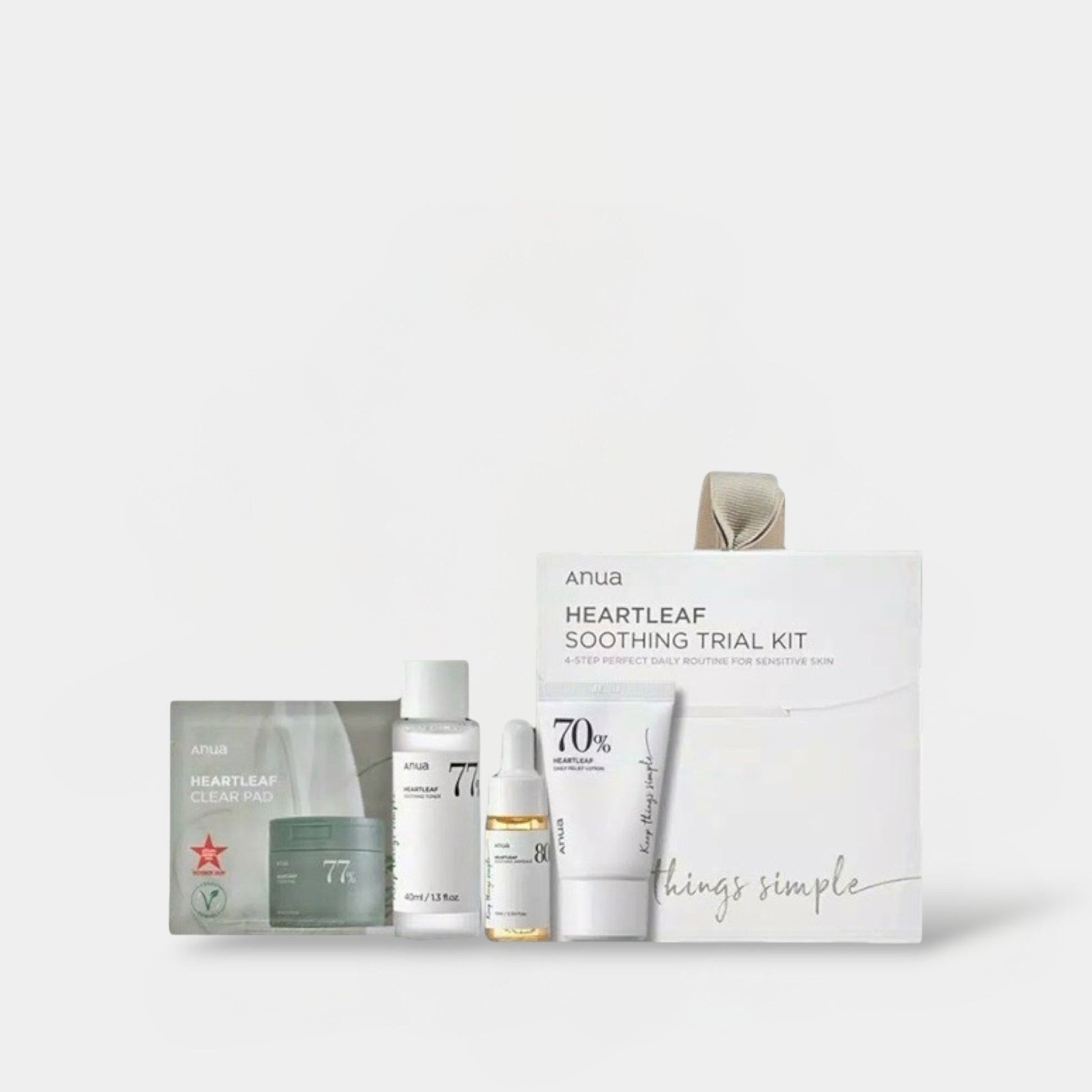Anua Heartleaf Soothing Trial Kit أنوا هارتليف طقم محاكمة مهدئ - Princess Cosmetics Qatar