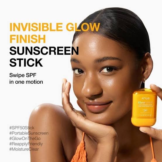 Anua Invisible Glow Finish Sunscreen Stick 18g عصا واقي الشمس أنوا بلمسة نهائية متوهجة غير مرئية - Princess Cosmetics Qatar
