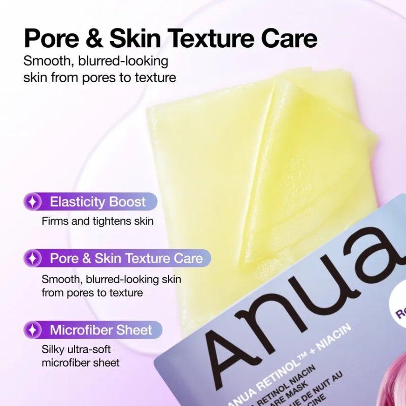 Anua KPOP Demon Hunter Retinol Niacin Night Care Mask (1 Sheet) قناع العناية الليلية أنوا كيبوب ديمون هانتر ريتينول نياسين - Princess Cosmetics Qatar