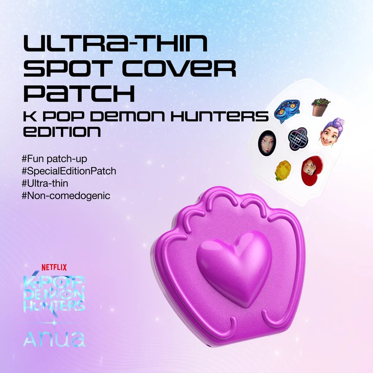 Anua KPOP Demon Hunter Ultra-Thin Spot Cover Patch (55 Patches) رقعة غطاء أنوا كيبوب ديمون هانتر فائقة الرقة - Princess Cosmetics Qatar
