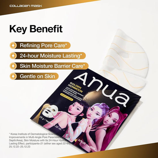 Anua KPOP Demon Hunters Ceramide Barrier Collagen Mask (1 Sheet) قناع الكولاجين الحاجز السيراميدي من أنوا، صائدو الشياطين، الكيبوب - Princess Cosmetics Qatar