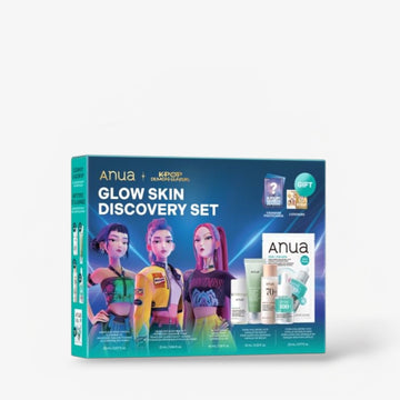 Anua Kpop Demon Hunters Glow Skin Discovery Set مجموعة أنوا كيبوب ديمون هانترز جلو سكين ديسكفري - Princess Cosmetics Qatar