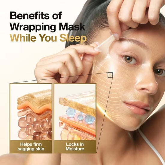 Anua KPOP Demon Hunters Golden Firming Collagen Wrapping Mask 80ml قناع الكولاجين الذهبي لشد البشرة من أنوا، أحد أعضاء فرقة كيبوب ديمون هانترز - Princess Cosmetics Qatar