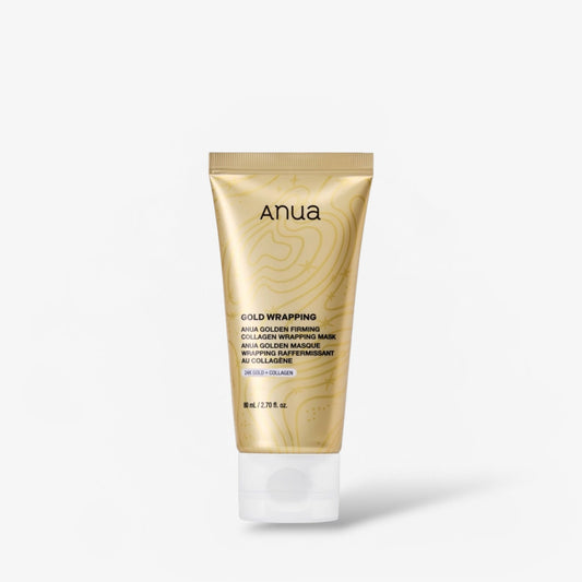 Anua KPOP Demon Hunters Golden Firming Collagen Wrapping Mask 80ml قناع الكولاجين الذهبي لشد البشرة من أنوا، أحد أعضاء فرقة كيبوب ديمون هانترز - Princess Cosmetics Qatar